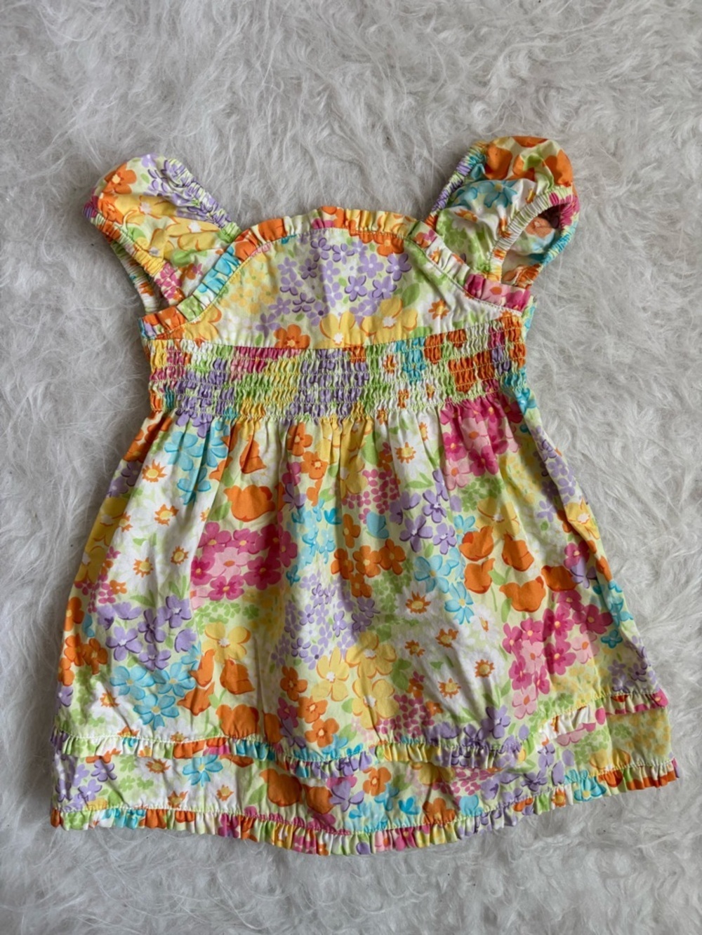 Gymboree Colorful Floral Smocked Baby Sundress